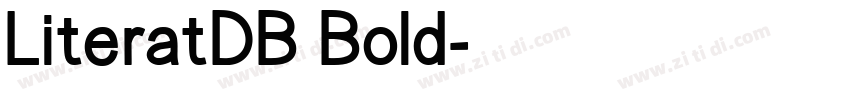 LiteratDB Bold字体转换